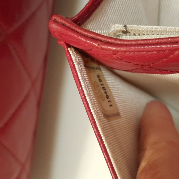 Authentic chanel lambskin North South accordion bag and matching stitch wallet. - Picture 15 of 16